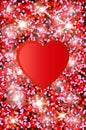 Red volumetric heart